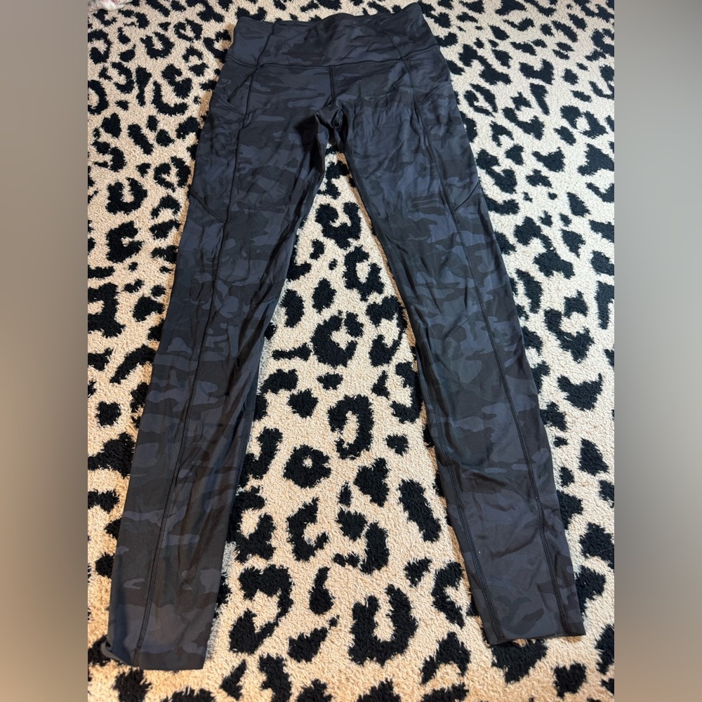 lululemon athletica Black Camo Leggings